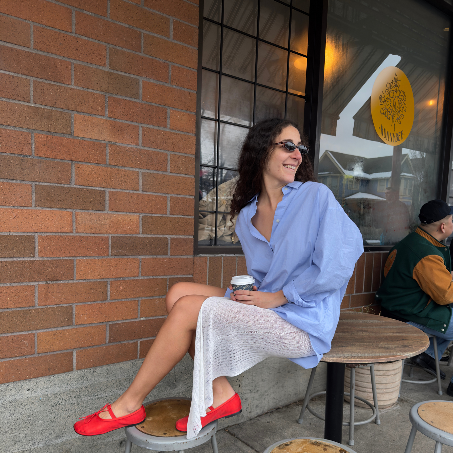 givéh knitwear handmade by female artisans in iran using only natural and recycled fibres. contemporary knitwear for cool people. white kaj skirt, asymmetrical organic cotton skirt. spring summer 2025 collection.